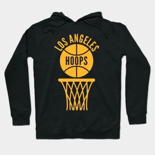 Retro Los Angeles Hoops Gold Logo Hoodie